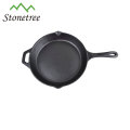 Pre-seasoned Black 15.5 inch Cast Iron Frying Pan